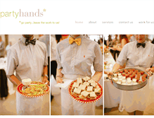 Tablet Screenshot of partyhandsdc.com